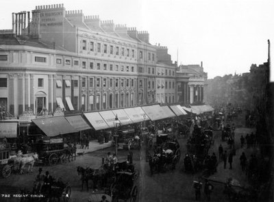 Regent Circus, London, ca. 1890 von English Photographer